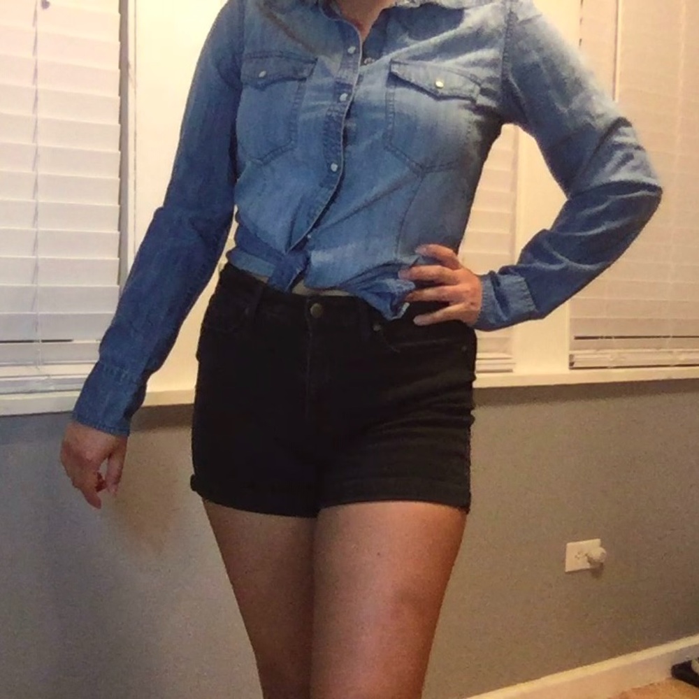 Club Monaco Denim Button Up